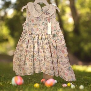 Cupcakes & Cashmere Easter Print  Girls' Dress - Size 5